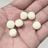 1 Pingente Redondo de Escultura de Fruta Marfim de um Leão, uma Fera Mítica e um Dragão Artesanato e Acessórios DIY Atacado