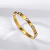 Pulseira Feminina Moda Transfronteiriça Nicho Sentido Simples Design Tendência Estilo Antigo Temperamento Pulseira de Aço Inoxidável Estilo Retrô Joias