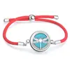 Cuerda Roja Moda Sencilla Difusor de Aceites Esenciales Aromaterapia Caja Pequeña Pulsera Redonda Accesorios de Joyería Caja de Fragancia Decoraciones