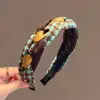 Diadema retorcida con pedrería negra, lujo ligero y artesanía exquisita, diadema estrellada que hace que la cara se vea más pequeña, accesorio para el cabello versátil para el uso diario