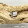 Brincos Estrela Eterna de Liga de Titânio Astmf-136 Titânio G23 Rosca Interna Zircônia Piercing de Lábio/Unha Joia Piercing Cabeça