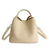 Bolso de Cubo de Moda Nuevo y Tendencia para Mujer, Bolso de Mano de Cuero Suave, Bolso de Hombro, Bolso Cruzado, Bolso Grande para Mujer