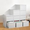 Archivador de cartón personalizado A4 colgante, información de mano de obra rápida, archivador de hierro tipo cajón con cerradura, armario colgante de tres o cuatro cubos.