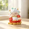 Caixa surpresa Ovelha Feliz figura criativa de ovelha do zodíaco ornamento de resina para mesa presente para amigo figura de brinquedo pequeno presente