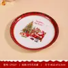 Serie Navideña Vajilla de Melamina Material de Grado Alimenticio para Uso Doméstico y Comercial Tazas, Tazones, Platos, Tazas de Café Imitación Porcelana, Vajilla Navideña