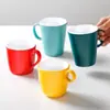 Taza de Doble Color vajilla de melamina Taza restaurante comercial restaurante especial taza de té pequeña olla caliente imitación porcelana con asa resistente a caídas Taza de Agua