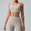 Grande Venda Não Reembolsável Não Trocável Lindo Costas Roupa de Yoga Sutiã Feminino Corrida Fitness Top Nadador Push-Up Plástico Bolha Sutiã Esportivo