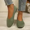2026 Verano Nuevo Comercio Exterior Tallas Grandes Zapatos Casuales Cómodos para Mujer Punta Fina Flyknit Slip-On Talla Única