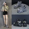 2591-2 Zapatos de Papá Populares para Mujer 2026 Otoño Malla Transpirable Versátiles Zapatos de Papá Estudiante Deportivos Casuales