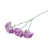 Hortensia de 3 cabezas, tallo único, hortensia de madera, decoración de lugar de bodas, arreglo floral, flores de seda, materiales florales para escenario de bodas de hotel, flores artificiales