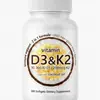 En Stock Transfronterizo TK Más Vendido Mejor Vendedor Vitamina D3 K2 Cápsulas Blandas Fuente de Vitaminas Fábrica tk Venta al por Mayor/OEM