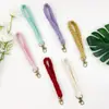Cadena de Pulsera para Teléfono Móvil con Colgantes de Adornos Tejidos a Mano con Cuerda de Cáñamo y Algodón Llavero Colgante Accesorios de Comercio Exterior de Amazon