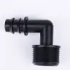 16 20Pe Accesorios para Tubería de Polietileno Riego por Goteo Conector de Espiga Codo Recto de Paso Conector en T para Riego de Invernadero Tapón