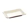 Brochetas de Vajilla de Melamina A5 Color Café Plato para Plato Lateral de Hot Pot de Buffet Plato para Barbacoa de Imitación de Porcelana Comercial Duradero para Uso Comercial