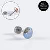Aretes de Aleación de Titanio G23 Aretes de Varilla Fina con Tornillo Titanio F136 Disco Combinado DIY Perforación de Cartílago Huazi