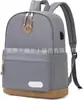 Mochila Personalizada para Laptop de Viagem Masculina e Feminina Leve para Faculdade Escola com Porta de Carregamento USB