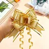 Venta al por mayor transfronteriza 30 corteza mediana flor de mano lazo embalaje regalo de Navidad hilo de nieve árbol flor de mano