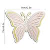 Adhesivo de pared de mariposa hueca tridimensional 3D de cuatro capas, mariposa de papel nacarado, decoración para fiestas navideñas, bodas, hogar