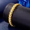 Pulsera de Corazón Flecha Chapada en Oro Kalamei 18K Chapado Pulsera de Corazón para Mujer Boda Joyería de Mano Duradera Entrega de Regalo