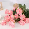 Flores Artificiais Rosa Gelo Triturado Estilo Ins Atacado Rosas Azuis Decoração de Sala de Estar Dia dos Namorados Flores Falsas Arranjo de Cena para Salão de Casamento