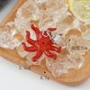 Modelo de Alimento de Pez Espada Simulada Plancha de Hierro Calamar Pulpo Pequeño Calamar Pescado a la Parrilla Seco Accesorios Decorativos