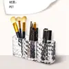 Caja de Almacenamiento para Cosméticos, Estante de Almacenamiento, Estante de Almacenamiento para Brochas de Mesa de Maquillaje, Almacenamiento de Caja para Lápices de Cejas de Escritorio, Transparente a Prueba de Polvo al por Mayor