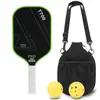 Raquete de Pickleball de Fibra de Carbono T700 Toray Textura de Tecido de Grafite Fosca 16mm de Espessura Competição Fibra de Carbono