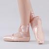 Sapatilhas de Dança Capa de Silicone Ballet Crianças Iniciantes Praticando Adulto Tira de Cetim Treinamento Interno Sapatilhas de Ponta