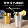 Taza de Cerveza de Acero Inoxidable 304 Transfronteriza, Taza de Gran Capacidad, Taza de Agua para Acampar al Aire Libre, Taza Comercial, Taza para el Hogar