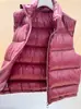 Chaleco de plumón estilo europeo 2026 con cuello alto para hombre y mujer, chaleco cálido engrosado de plumón de pato de alta gama, chaqueta de plumón para invierno