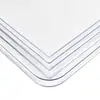 Mantel de Mesa Transparente, Mantel de Vidrio Suave de PVC Engrosado y Resistente al Desgaste, Resistente a Altas Temperaturas, Antiincrustante, Impermeable y a Prueba de Aceite