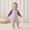 Macacão de bebê, macacão de manga comprida para passeios de primavera e outono, novo e estiloso conjunto para engatinhar no início do outono para bebês de poucos meses