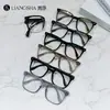22286 Modelo Nuevo Armazón para Lentes Tr, Armazón Cuadrado Grande, Plegable y Portátil, Estilo de Moda Similar al de Celebridades de Internet, Unisex, Elegante y Versátil, Efecto Adelgazante