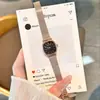 Relógio Feminino Clássico Retrô Estilo Coreano Simples Casual Moderno Pequeno Personalizado Relógio de Estudante Pulseira de Malha Quadrada