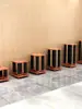 Suporte de Caixa de Som Tripé de Áudio Base Amortecedora Prateleira de Livros Bandeja de Prateleira Contorno de Ferro De Chão Metal