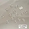 Joias de unha de liga X41 atacado metal estéreo 26 letras inglesas mistas acessórios de decoração de unha diy