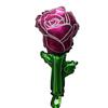Dia das Mães Amor Flor Balão Jardim de Infância Presente para Mãe Mini Anel de Diamante Grande Rosa Balão de Filme de Alumínio