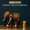 Par de Esculturas de Elefante em Madeira Maciça Yi Li Tai Guo Decorações Estilo Tailandês para Sala de Estar, Hall de Entrada, Armário de Vinho Presentes de Inauguração