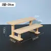 Estante de Exhibición de Escritorio Estante de Almacenamiento de Madera Maciza Estante Pequeño para Flores Estante de Plantas Suculentas de Madera Balcón Escalera de Exhibición de Plantas Múltiples Estantes Estante Hecho a Mano