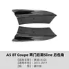 Aplicable a Audi A5 S5 8T Modelo Tardío Coupé Dos Puertas Sline 13-17 Spoiler de Esquina del Parachoques Trasero Calcomanía para Coche Modificación