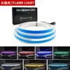 Especial transfronteiriço para luzes de farol de carro PVC cola azul modo de varredura dinâmica capa de farol luzes diurnas