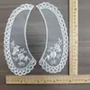 Collar Falso de Encaje Bordado de Malla Blanca Dos Piezas DIY Accesorios Decorativos de Verano para Mujer Encaje para Ropa