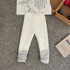 Roupas Infantis Xie Jinmao Calças Leggings Grossas Forradas com Lã para Meninas Classe A Outono e Inverno Novas Calças Longas Integradas com Lã para Crianças para Uso Externo