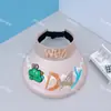 Xale de Sol Infantil de Verão Chapéu de Sol Proteção Solar de Pescoço Desenho Animado Chapéu de Sol Dobrável para Uso Externo com Aba Larga para Meninos e Meninas