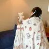 Manta de vellón de leche chal de oficina manta para siesta manta de aire acondicionado dormitorio de estudiante siesta colcha pequeña manta para sofá