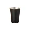 Taza de cerveza de acero inoxidable 304 transfronteriza, taza portátil para bebidas frías, taza con borde rizado de una sola capa, taza creativa práctica, venta al por mayor
