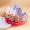 Accesorios de Mariposa de Doble Capa de Perlas de Tela Pinza Lateral para el Cabello de Niños Pasador Aro para el Cabello de Mariposa para Niñas Conjunto de Accesorios para el Cabello Tocado
