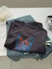 Camiseta de Manga Corta para Mujer, Versátil, Estilo Delgado de Verano 2026, Reductora de Edad, Estampado de Tomate, Algodón con Sensación de Hielo, Versión Coreana