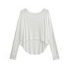 Blusa de Playa para Mujer, Holgada, Transpirable, de Manga Larga, Top, Ropa para el Sol de Verano 2025, Ligera y Ligeramente Transparente