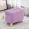 Suministros del Fabricante Taburetes de Tela para el Hogar, Sala de Estar, Dormitorio, Taburetes para Bebés, Taburetes Bajos para Cambiar Zapatos en Centros Comerciales